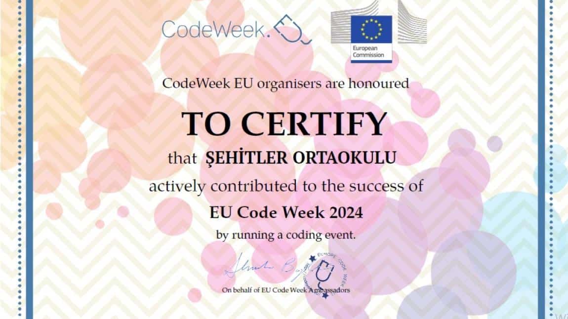 CodeWeek Etkinliği Okulumuzda Gerçekleştirildi.